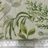 Green and Grey Floral Cotton Canvas