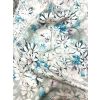 Polyester Spandex Digital Print White Floral