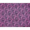 Polycotton Zebra Strip on Pink