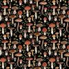 Heavenly Hedgerow Dark Mushroom Cotton