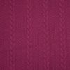 Heathered Cable Jacquard Knit, Claret