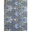 Blue Beige Flower Cotton