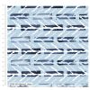 Indigo Elements Abstract Lines Cotton