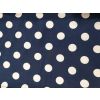 Stretch Blue with White Dots