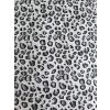 White & Black Animal Print Cotton