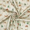 Winter Deer's, Natural Cotton Panama