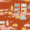Tilda Village Life Village Rust Cotton