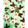 Cotton Sateen Green Floral