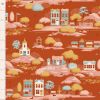 Tilda Village Life Village Rust Cotton