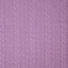 Heathered Cable Jacquard Knit, Mauve