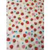 Polycotton, White with Strawberry