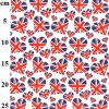 Union Jack Print Love Heart Cotton