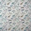 Dinosaur Land Linen, Cotton Panama