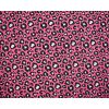 Polycotton, Pink with Black and White animal print