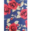 Blue & Red Rose Cotton