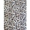 White Animal Print Cotton