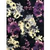 Linen Rayon Purple Floral