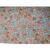 Viscose, Blue and Red Floral