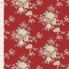 Tilda Merry Little Christmas Carol Burgundy Cotton