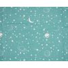 Polycotton Turquoise with Stars and Planets