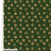 Green Snow Flake Metallic Cotton