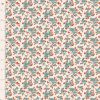 Tilda Village Life Ruth Teal Cotton