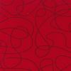 Squiggle Quilt Backing Red Cotton